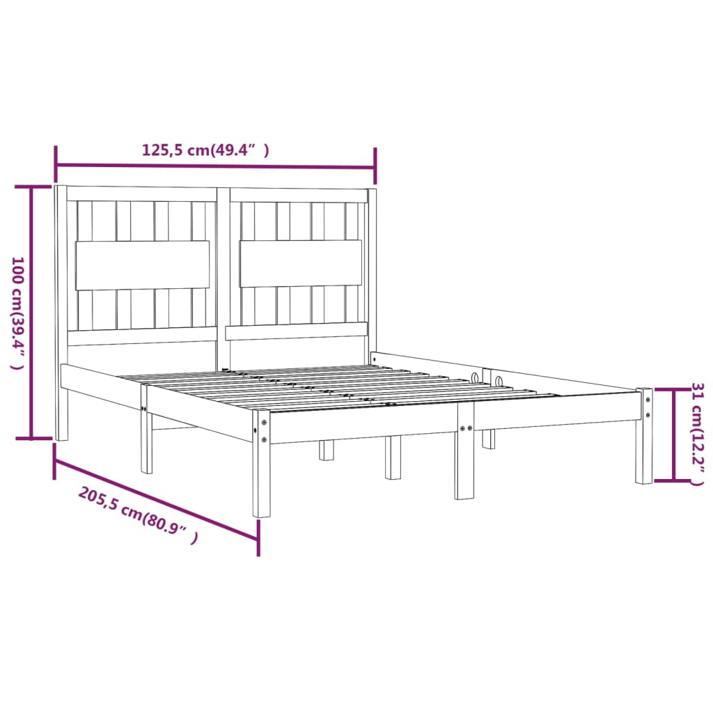 Giroletto in Legno Massello di Pino 120x200 cm cod mxl 59461