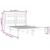 Giroletto Grigio in Legno Massello di Pino 120x200 cm cod mxl 38079