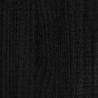 Giroletto Nero in Legno Massello di Pino 160x200 cm cod mxl 64352