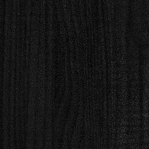 Giroletto Nero in Legno Massello di Pino 160x200 cm cod mxl 64352