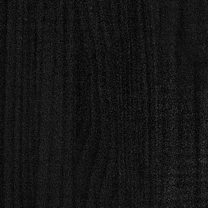 Giroletto Nero in Legno Massello di Pino 160x200 cm cod mxl 64352