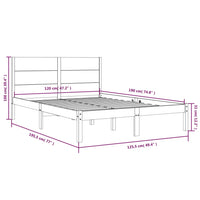 Giroletto in Legno Massello 120x190 cm 4FT Small Double cod mxl 65318