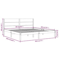 Giroletto in Legno Massello 180x200 cm Super King 3104168