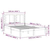 Giroletto in Legno Massello di Pino 120x200 cm cod mxl 31438