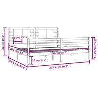 Giroletto in Legno Massello di Pino 200x200 cm cod mxl 59675