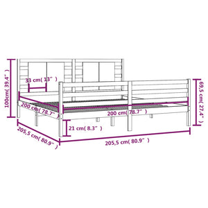 Giroletto in Legno Massello di Pino 200x200 cm cod mxl 59675