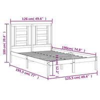 Giroletto in Legno Massello 120x190 cm 4FT Small Double cod mxl 54977