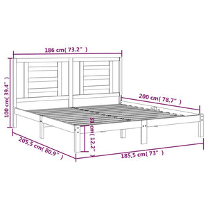 Giroletto in Legno Massello 180x200 cm 6FT Super King cod mxl 32320