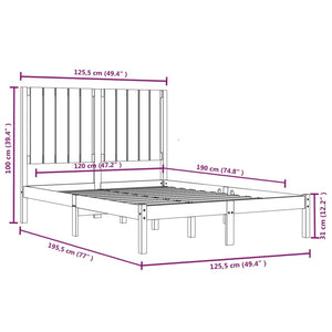 Giroletto in Legno Massello 120x190 cm 4FT Small Double cod mxl 59331