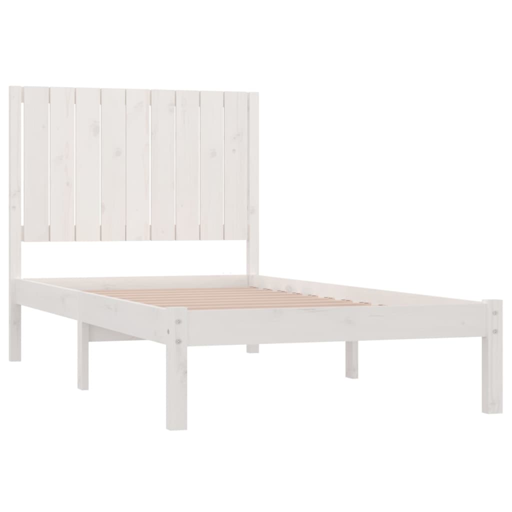 Giroletto Bianco in Legno Massello di Pino 90x200 cm 3104399