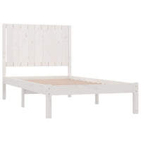 Giroletto Bianco in Legno Massello di Pino 90x200 cm 3104399