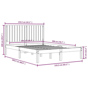 Giroletto in Legno Massello 150x200 cm King Size 3104418