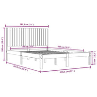 Giroletto in Legno Massello 180x200 cm Super King 3104428