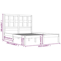 Giroletto in Legno Massello di Pino 120x200 cm 3104473