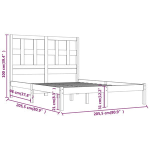 Giroletto Miele in Legno Massello di Pino 200x200 cm 3104501