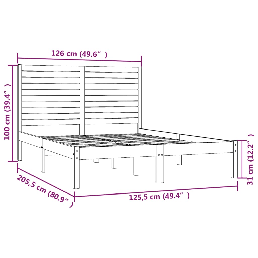 Giroletto Miele in Legno Massello 120x200 cm 3104606