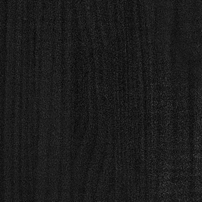 Giroletto Nero in Legno Massello 150x200 cm 5FT King Size cod mxl 60664