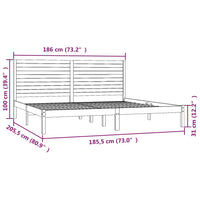 Giroletto in Legno Massello 180x200 cm Super King 3104623