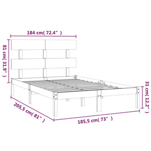 Giroletto in Legno Massello 180x200 cm 6FT Super King cod mxl 56204