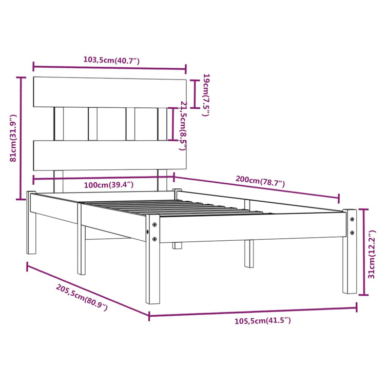 Giroletto Miele in Legno Massello 100x200 cm cod mxl 30948