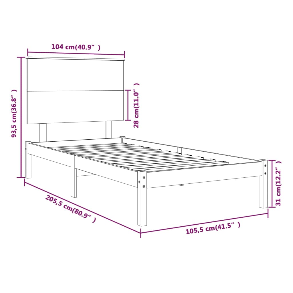 Giroletto Miele in Legno Massello di Pino 100x200 cm 3104796