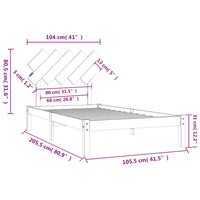 Giroletto 100x200 cm in Legno Massello 3104858