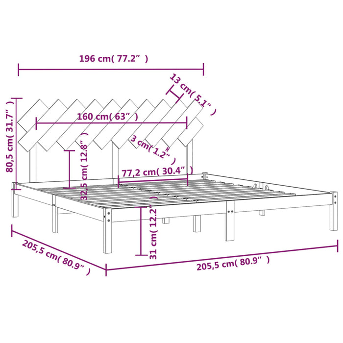 Giroletto Miele 200x200 cm in Legno Massello cod mxl 53513