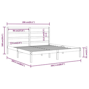 Giroletto in Legno Massello di Pino 200x200 cm cod mxl 57366