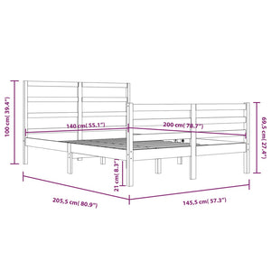 Giroletto in Legno Massello di Pino 140x200 cm cod mxl 58300