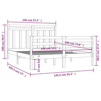 Giroletto in Legno Massello 140x190 cm 3105295