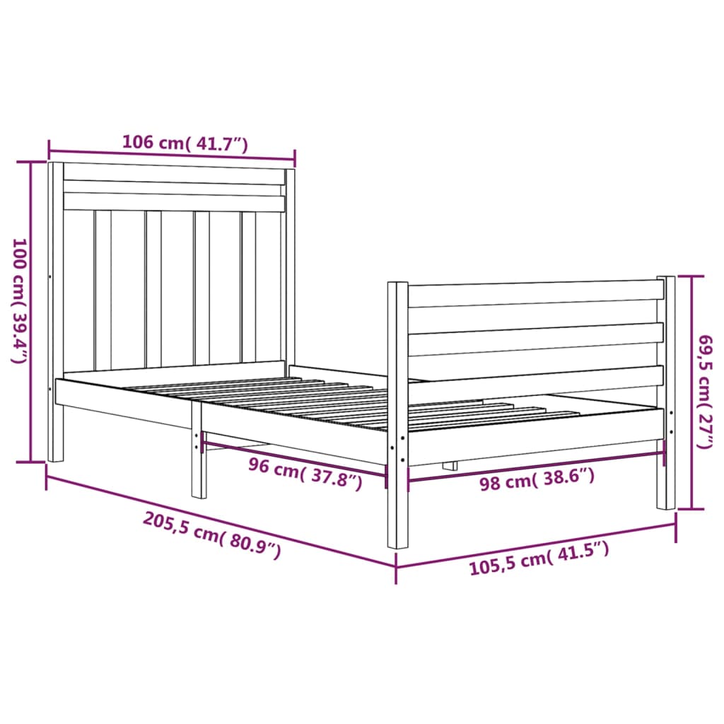 Giroletto in Legno Massello 100x200 cm cod mxl 55217