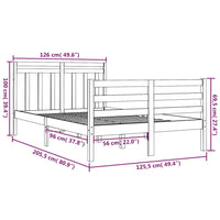 Giroletto Bianco in Legno Massello 120x200 cm cod mxl 59115