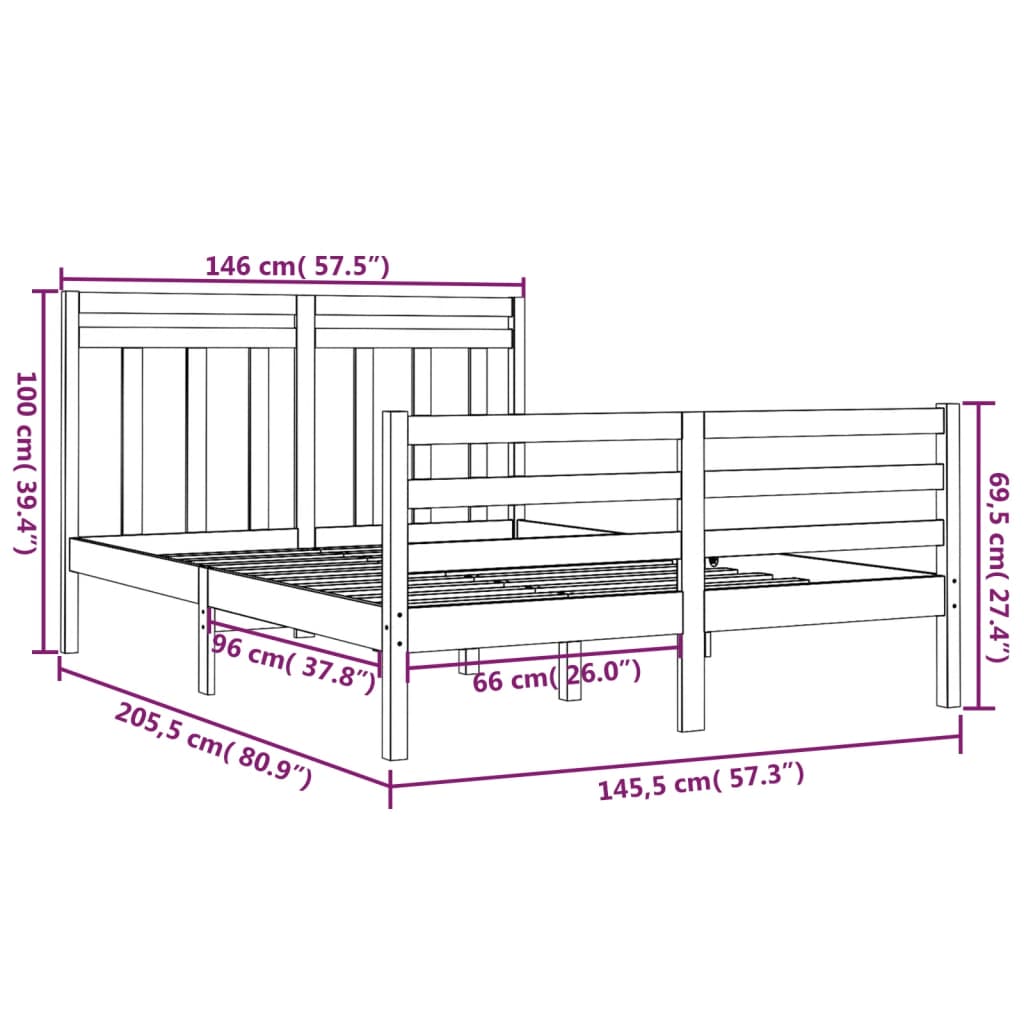 Giroletto in Legno Massello 140x200 cm cod mxl 54313