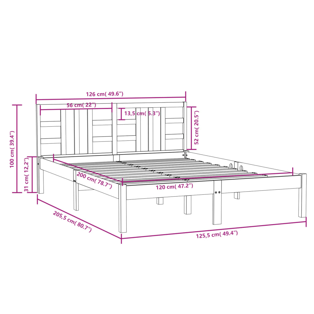 Giroletto in Legno Massello 120x200 cm cod mxl 63114