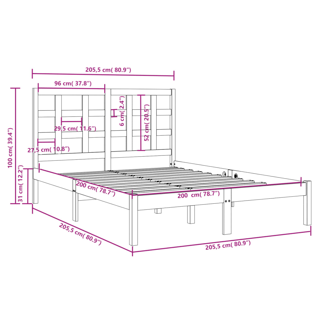 Giroletto in Legno Massello 200x200 cm cod mxl 30939