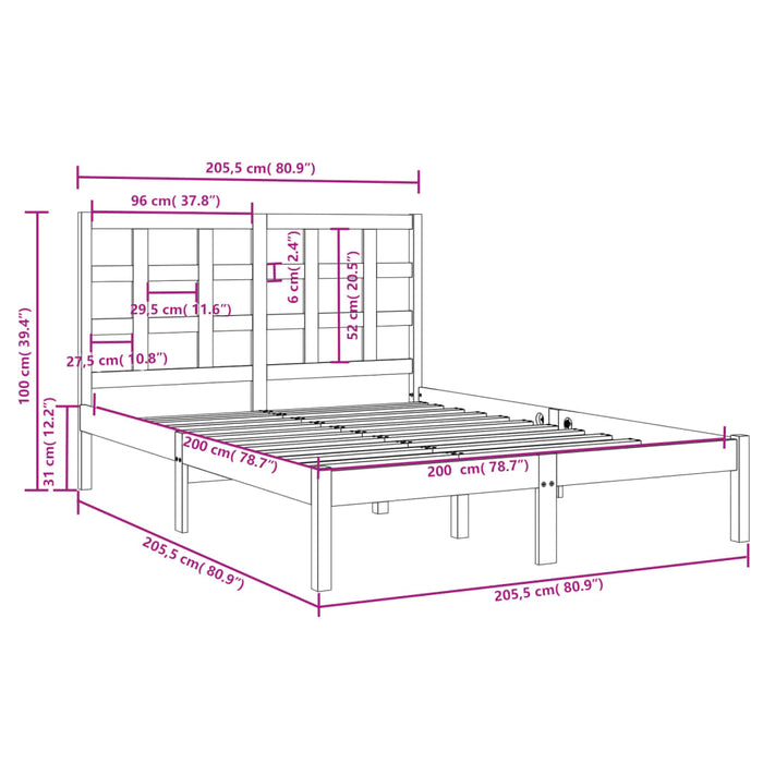 Giroletto in Legno Massello 200x200 cm cod mxl 30939