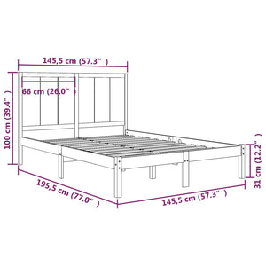 Giroletto in Legno Massello di Pino 140x190 cm 3105710