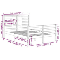 Giroletto in Legno Massello 140x200 cm 3105860