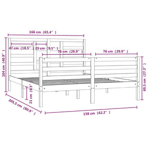 Giroletto in Legno Massello 160x200 cm 3105870