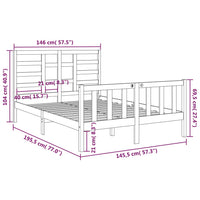 Giroletto in Legno Massello 140x190 cm