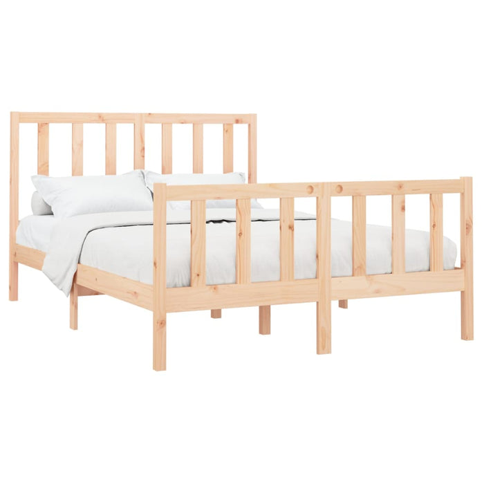 Letto senza Materasso 140x190 cm in Legno Massello di Pino 3106683