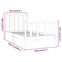 Giroletto in Legno Massello di Pino 100x200 cm cod mxl 64272