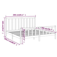 Giroletto in Legno Massello di Pino 200x200 cm cod mxl 61384