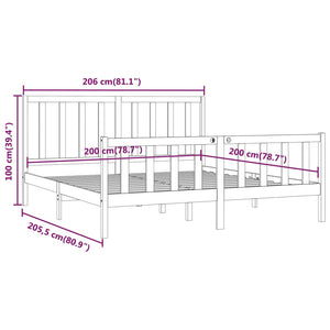 Giroletto Miele in Legno Massello 200x200 cm 3106856