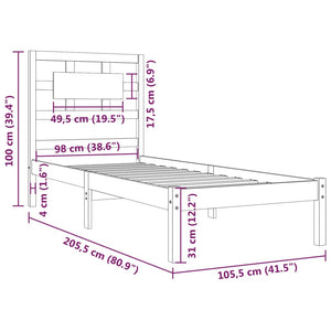 Giroletto Bianco in Legno Massello di Pino 100x200 cm cod mxl 60727