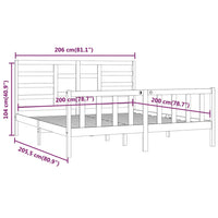 Giroletto in Legno Massello di Pino 200x200 cm cod mxl 30976