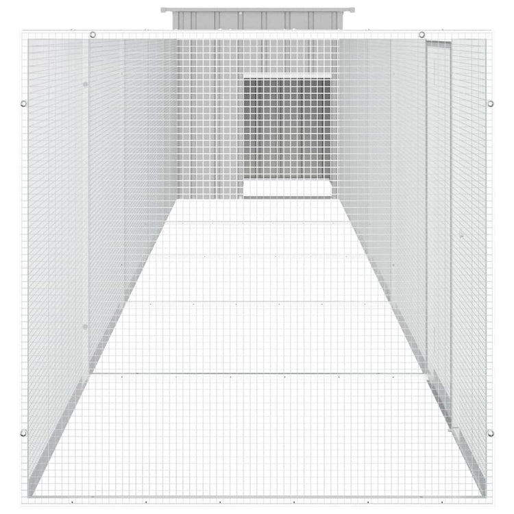 Gabbia per Polli Grigia 600x91x100 cm Acciaio Zincato cod mxl 52860