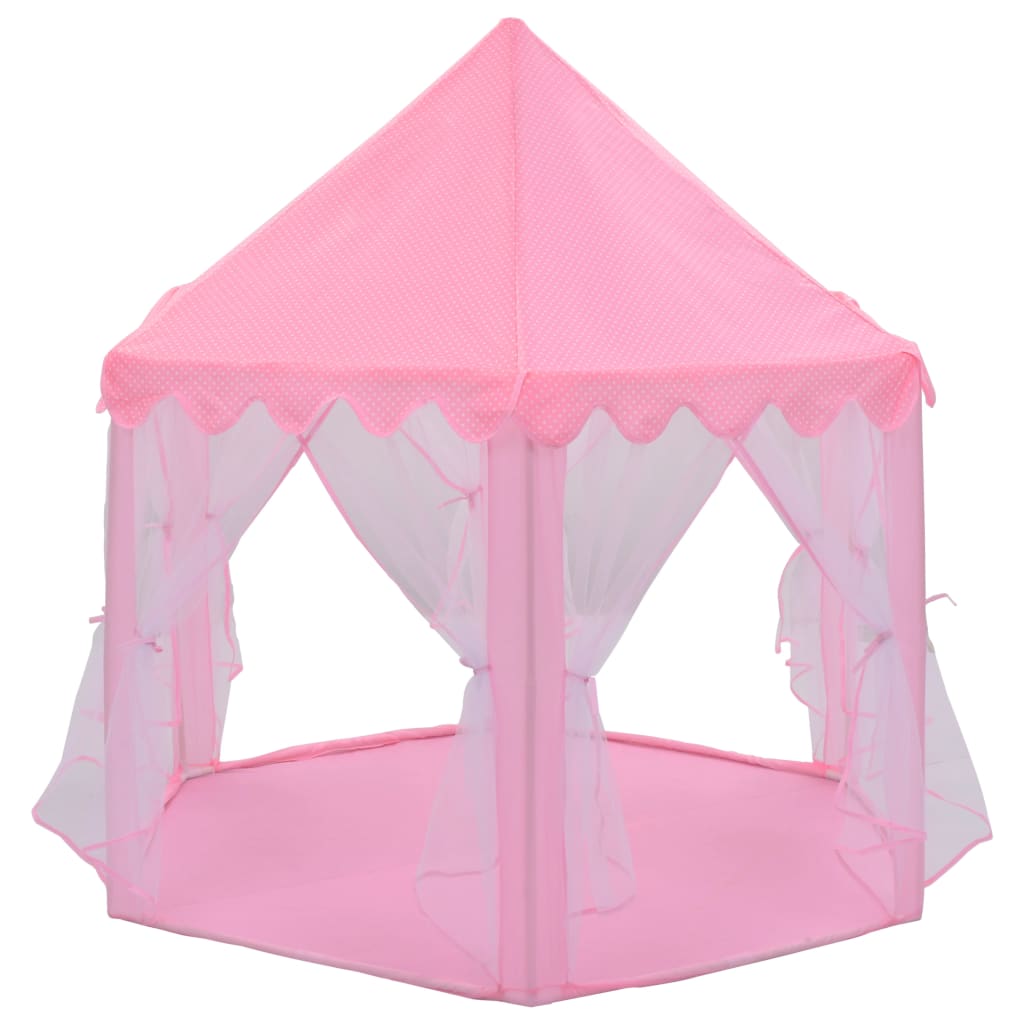 Tenda da Gioco Principessa con 250 Palline 133x140 cm Rosa