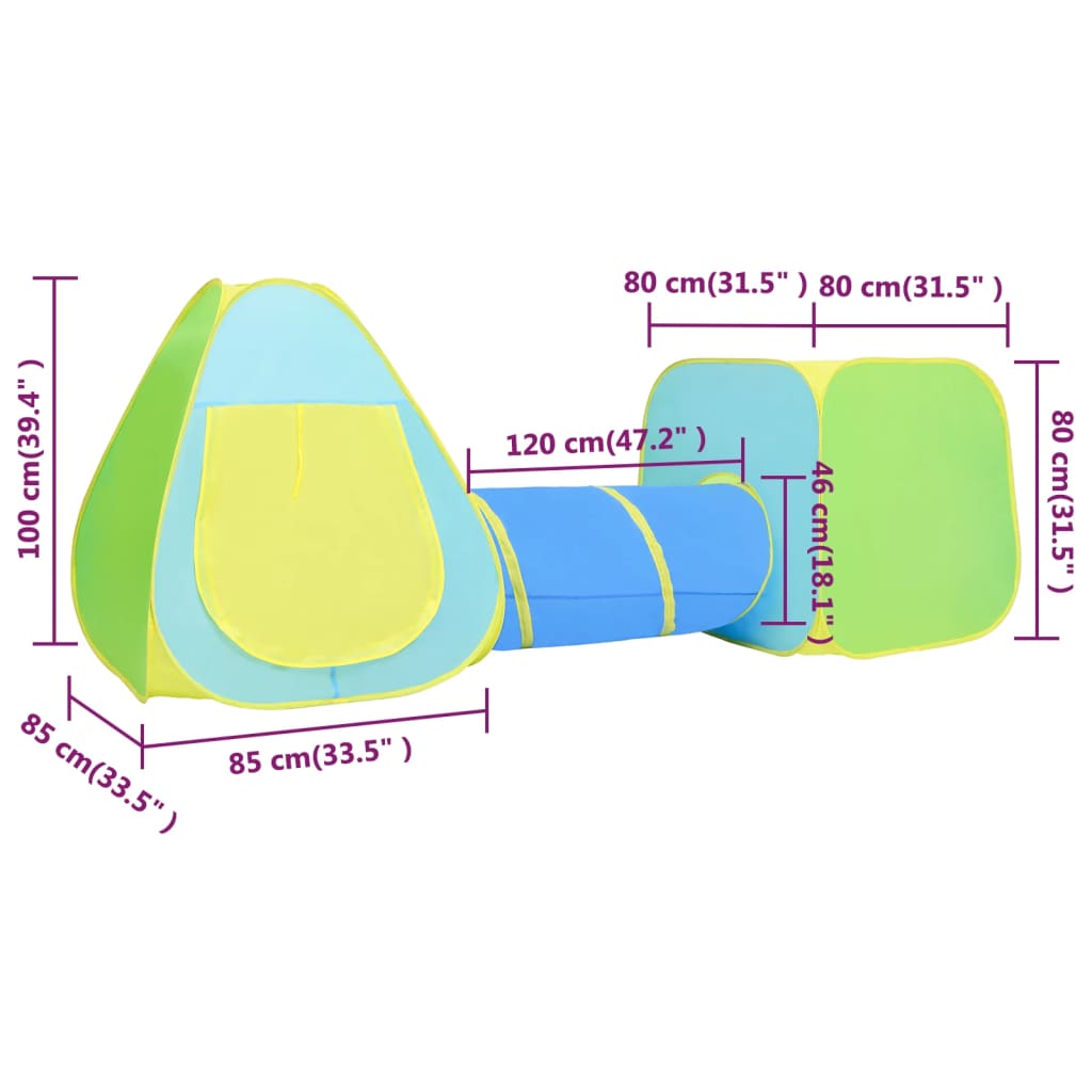 Tenda da Gioco per Bambini con 350 Palline Multicolore 3107717