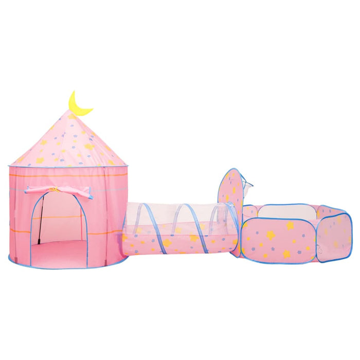 Tenda da Gioco per Bambini Rosa con 250 Palline 301x120x128 cm